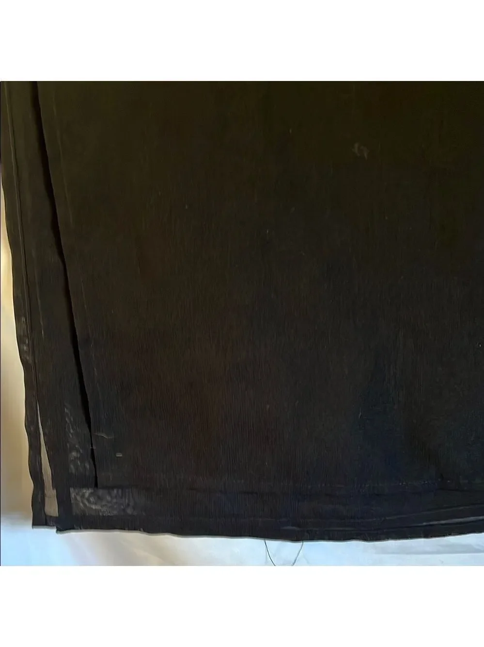 Elegant Black Sheer Scarf or Wrap 38X66 (T3)